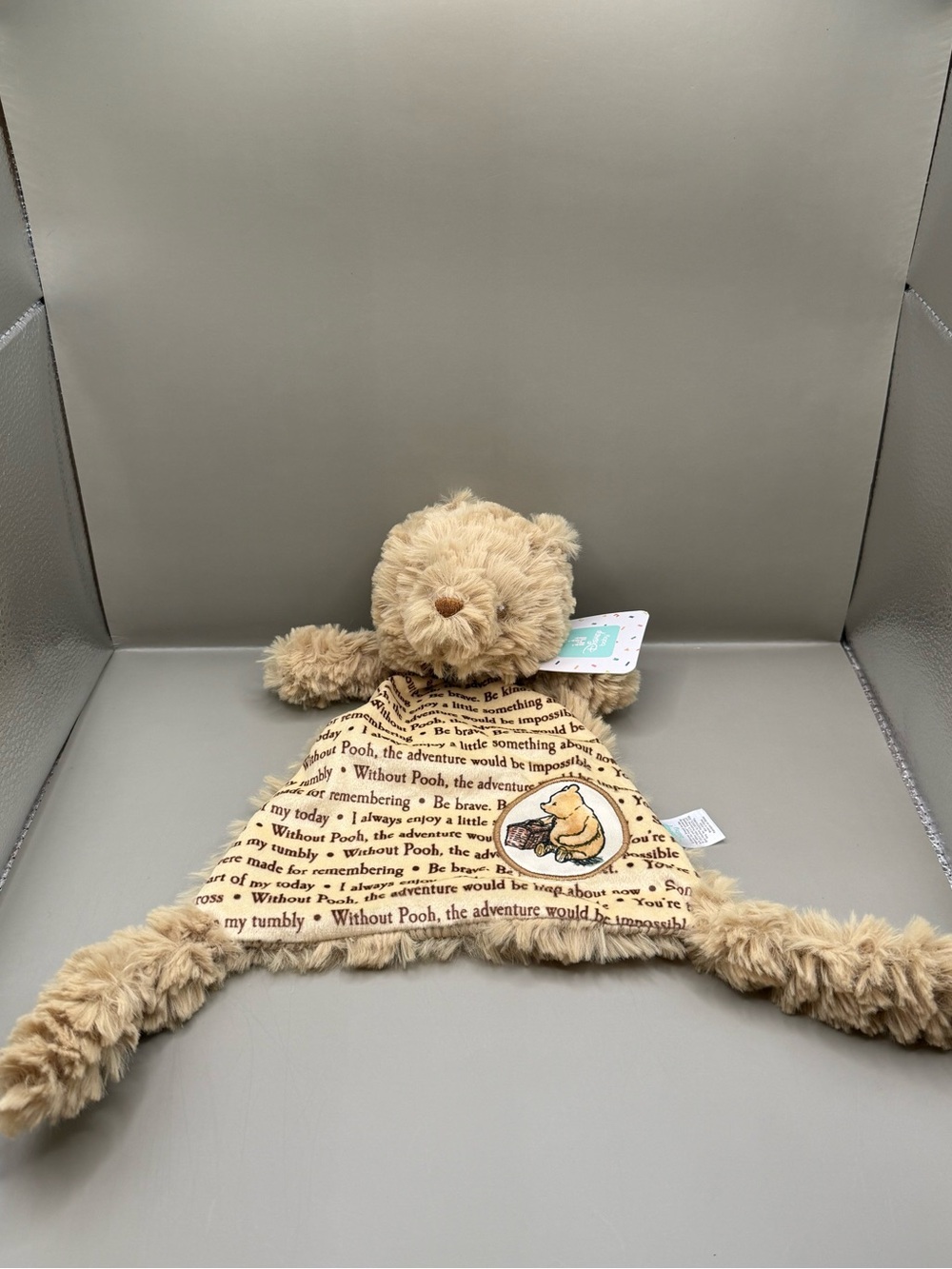 NWT Disney Winnie The Pooh Lovey Baby Security Blanket Plush Stuffed Animal